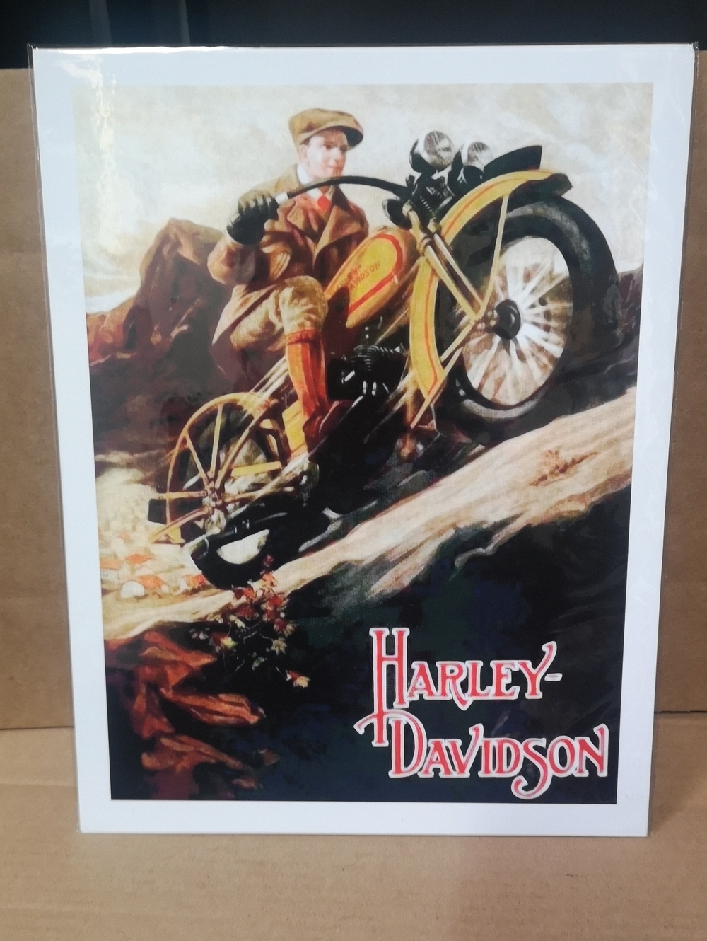 Harley-Davidson Vintage Style Rider Poster Print